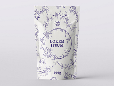 Package Design Purple Roses creative creativity design designer graphic design label design minimal modern package package design packaging packaging design typography