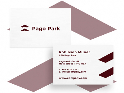 Business Card Pago Park business business card business card design business cards businesscard creative creativity design designer minimal modern typography visit card visiting card