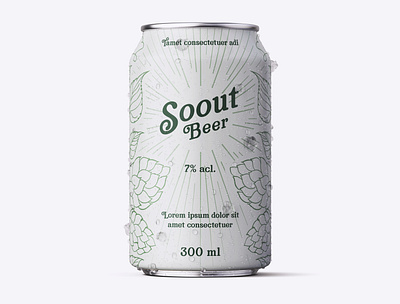 Beer Can Stout Beer Green beer beer can beer label brewery can creative creativity design label label design labeldesign minimal modern typography