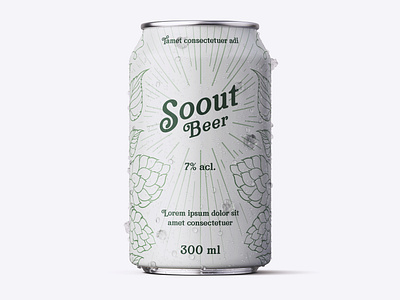 Beer Can Stout Beer Green