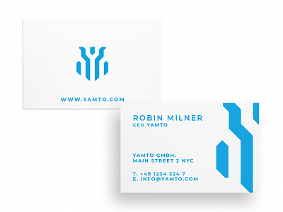 Business Card Yamto business card business card design business cards businesscard card creative creativity design designer graphic design minimal modern typography