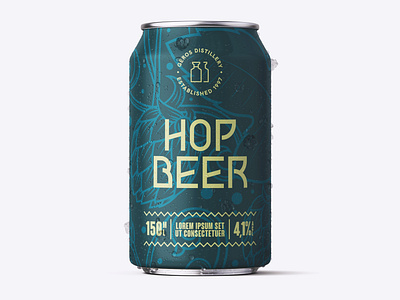 Beer Can  Hop Beer