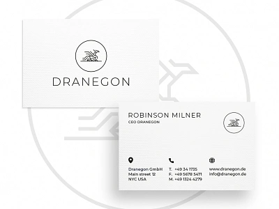 Business Card Dranegon business card business card design business cards businesscard card creative creativity design designer graphic design minimal modern typography