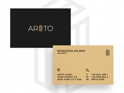 Business Card Arito business card business card design business cards card card design creative creativity design designer graphic design logo modern typography