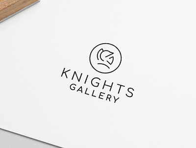 Knights Gallery creative creativity design designer graphic design logo logo design logodesign logos logotype minimal modern typography