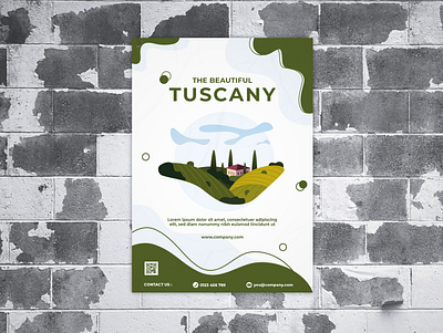 Poster Design Tuscany creative creativity design designer graphic design illustration modern poster poster art poster design posters typography