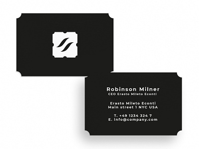 Business Card Erasto Mileto Econti business card business card design business cards businesscard card design creative creativity design designer graphic design minimal modern typography