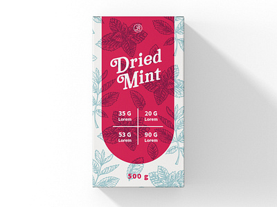 Package Design Dried Mint creative creativity design designer label label design labeldesign labels modern package package design packaging packaging design typography