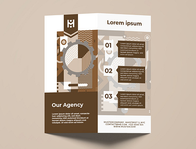 Brochure Design Brown brochure brochure design creative creativity design designer flyer flyer design flyers graphic design graphic artist modern typography