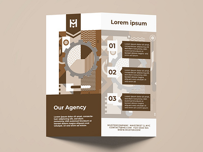 Brochure Design Brown