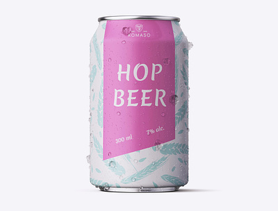 Beer Can Hop Beer beer beer can beer label brewery can creative creativity design designer label label design labeldesign labels modern typography