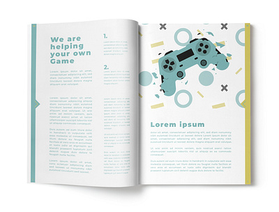 Magazine Design Gaming brochure brochure design creative creativity design designer gaming graphic design magazine magazine cover magazine design modern typography