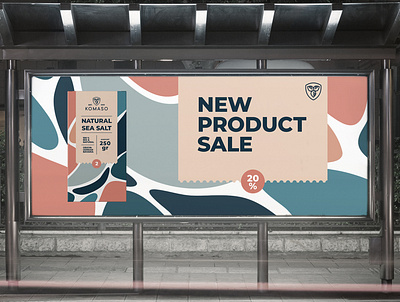 Banner Design Natural Sea Salt banner banner design banners creative creativity design designer graphic design label modern package packaging typography