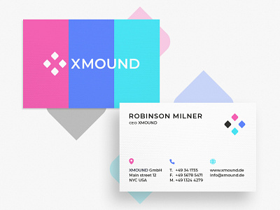 Business Card XMOUND branding business card business card design business cards businesscard creative creativity design designer graphic design graphic artist logo minimal modern typography visiting card