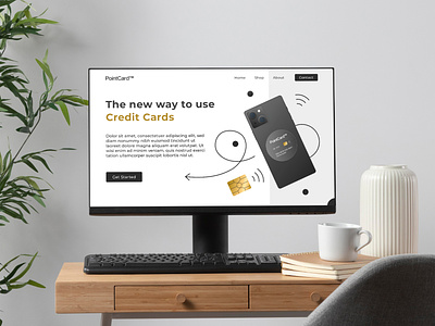 Web Design PointCard creative creativity credit card design designer graphic design minimal modern payment payment card smartphone typography ui ui design ui ux ui ux design ux ux design web design webdesign
