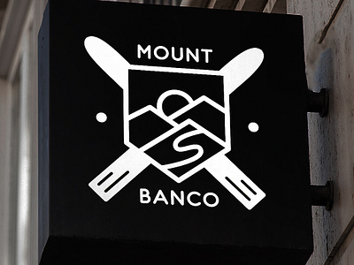 Logo Mount Banco austria brand branding creative creativity dailylogochallenge design designer graphic design graphic artist logo logo design logodesigner logoinspiration minimal modern mountain ski skiing typography