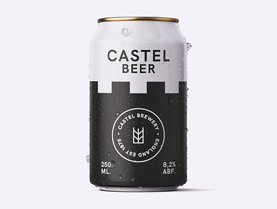 Beer Can Brewery beer beer can brewery can candesign castle creative creativity design designer graphic design modern typography