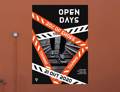 Poster Shoe Shop creative creativity design designer graphic design minimal modern poster poster design shoe shoes shop typography