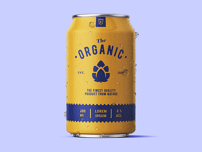 Beer Can Organic beer beer can beer label brewery can creative creativity design designer label label design modern organic typography