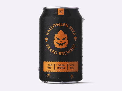 Halloween Beer Can