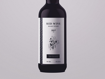 Red Wine Bottle bottle bottle design bottle label creative creativity design designer modern red typography wine wine bottle wine label winery