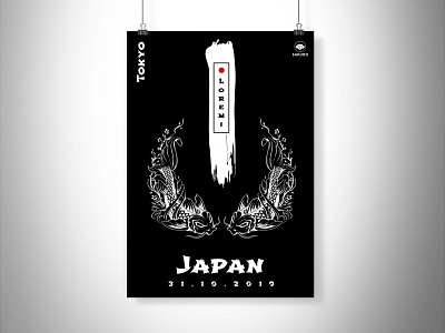 Japan Poster creative creativity design designer graphic design graphic artist japan japanese modern poster poster design tokyo typography
