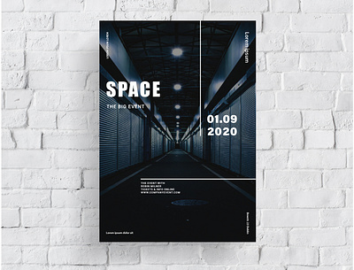 Poster Space creative creativity design designer event graphic design graphic artist modern poster poster design posters typography