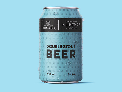 Double Stout Beer Can beer beer can beer label beer label design brewery can can design creative creativity design designer graphic design modern typography