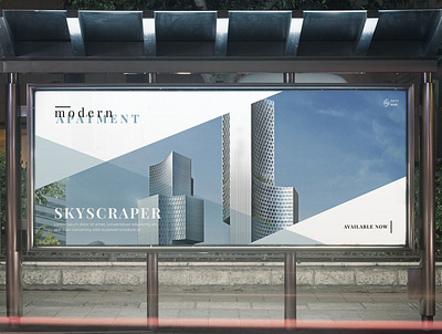 Banner Skyscraper apartment banner banner design creative creativity design designer graphic design minimal modern skyscraper typography