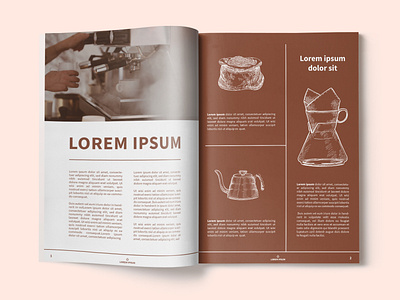 Magazine Design Coffee Shop