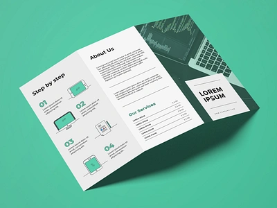 Brochure Design Turquoise brochure brochure design creative creativity design designer flyer flyer design graphic design minimal modern typography