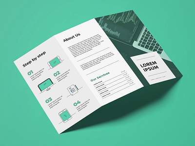 Brochure Design Turquoise