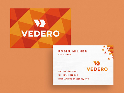 Business Card Vedero business card business card design business cards card cards creative creativity design designer graphic design minimal modern typography