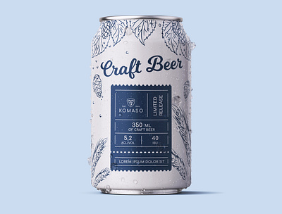 Beer Can Design Komaso beer beer can beer label can can design creative creativity design designer label design minimal modern typography