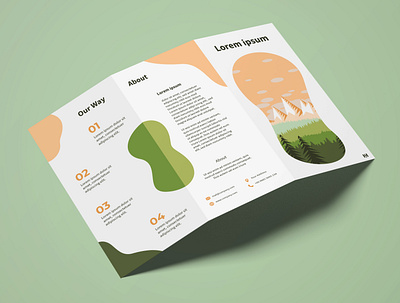 Brochure Design Nature brochure brochure design creative creativity design designer flyer flyer design graphic design minimal modern nature typography