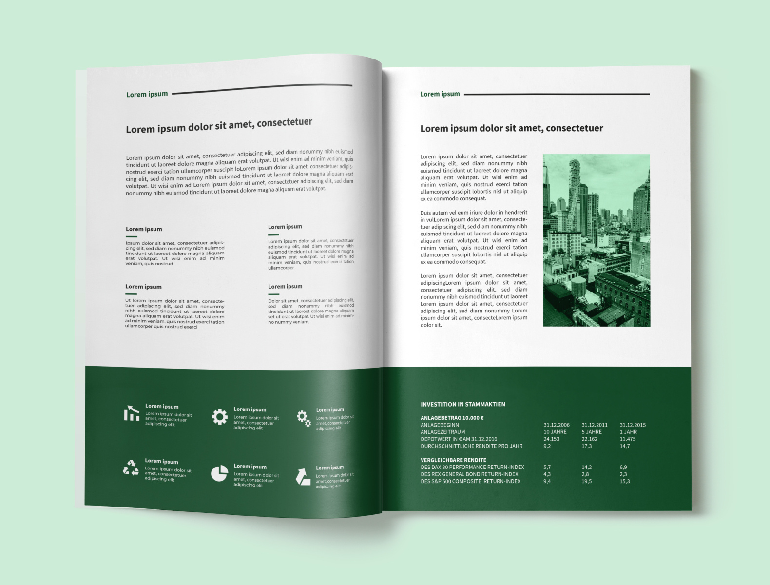 Magazine Design Green by Fabian Krotzer on Dribbble