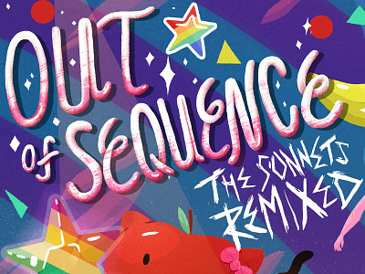 Out of Sequence curly hand lettering illustration loopy spaghetti
