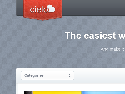 Cielo header design header logo navigation bar website