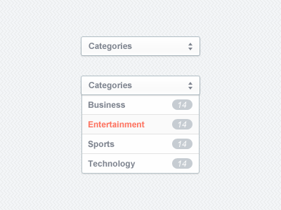 Categories dropdown categories clean dropdown light menu options