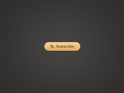 Subscribe button brown button grain icon rss subscribe subscribe to rss texture yellow