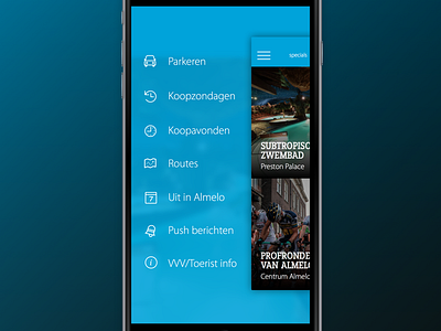 App Design Almelo app blue design flat ios iphone mobile