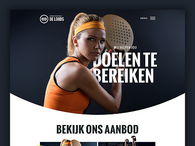 Gym crossfit design gym sport tennis ui web website workout