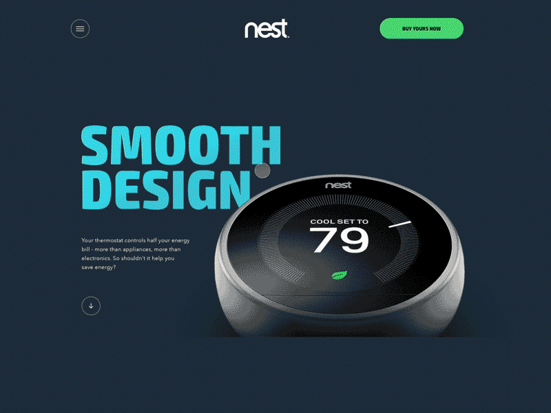 Nest Thermostat - animated