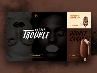 Magnum - Double Caramel branding colourful interface ui ux web web design website