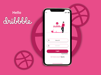 Hello Dribbble app design first shot hello dribbble invite ui ui design ui ux design ux ux design