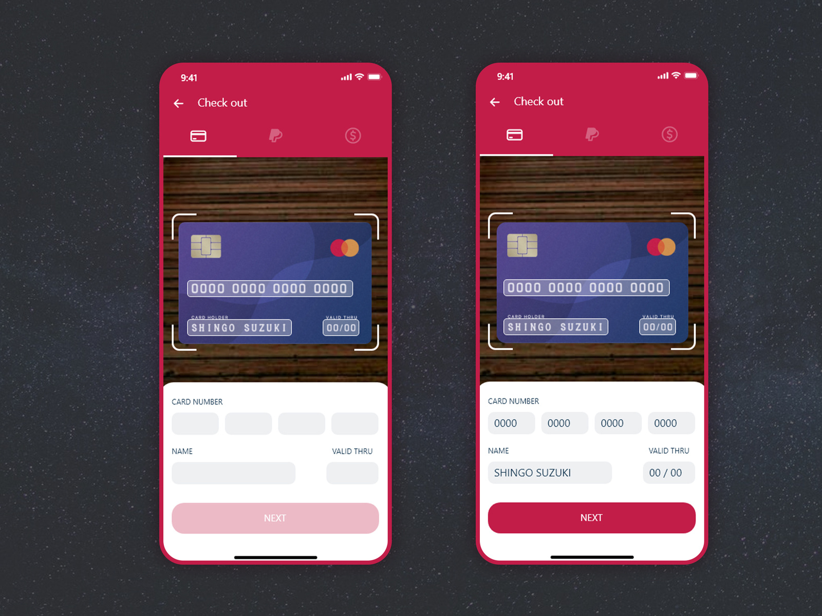 Credit Card by Iffat Ara on Dribbble