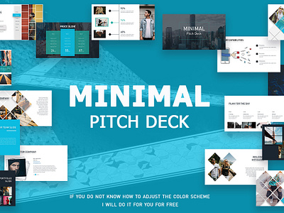 Minimal Pitch Deck + Free version best business clean infographics keynote template minimal powerpoint presentation presentation template брендинг вектор дизайн иллюстрация логотип