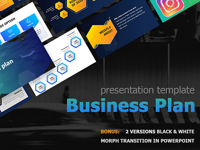 Business Plan Presentation template + Free version animated best business clean design hexagon icons illustration infographics keynote mapbox maps portfolio powerpoint presentation slide startup template