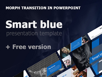 Smart Blue + Free version animated anycolor best business clean design free graphics icons illustration infographics keynote maps portfolio powerpoint presentation slide template transition