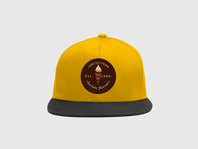 Ice Cream Cap Final Design design illustration logo logo design branding